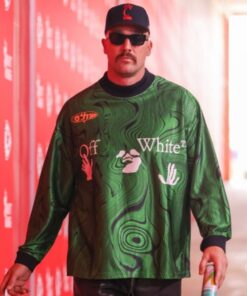 Travis Kelce Off-White Allover Print Jersey