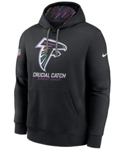 2024 Atlanta Falcons Crucial Catch Black Hoodie