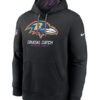 Baltimore Ravens 2024 Crucial Catch Club Pullover Black Hoodie