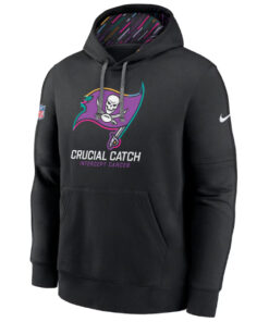 Black Tampa Bay Buccaneers 2024 Crucial Catch Club Pullover Hoodie