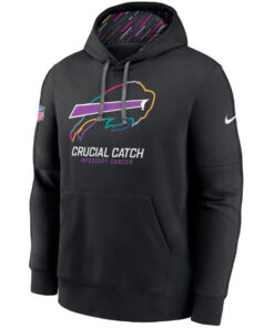 Buffalo Bills 2024 Black Crucial Catch Club Hoodie