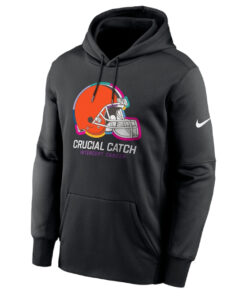 Cleveland Browns Black Crucial Catch Club Fleece Hoodie