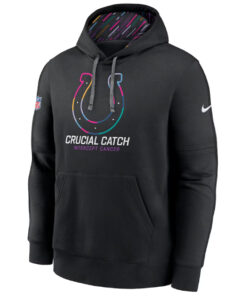 Indianapolis Colts 2024 Black Crucial Catch Club Hoodie