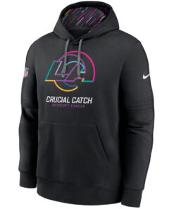 Los Angeles Rams Black 2024 Crucial Catch Club Hoodie