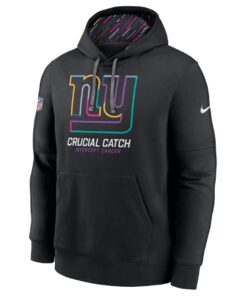 New York Giants Black 2024 Crucial Catch Club Pullover Hoodie