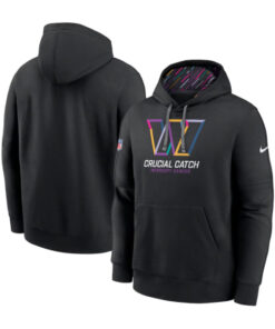 Washington Commanders Black 2024 Crucial Catch Hoodie