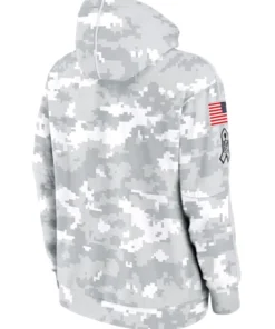 Baltimore Ravens Grey Camo 2024 Salute To Service Hoodie