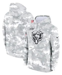 Chicago Bears Camo Salute To Service Hoodie