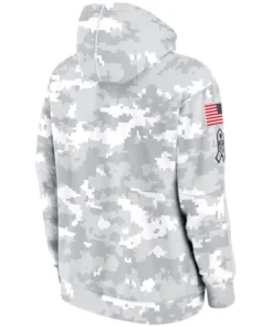 Chicago Bears Grey Camo 2024 Salute To Service Hoodie