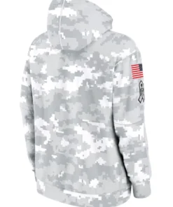 Denver Broncos Grey Camo 2024 Salute To Service Hoodie