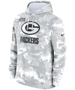 Green Bay Packers Camo 2024 Salute To Service Hoodie