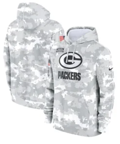 Green Bay Packers Camo Salute To Service Hoodie