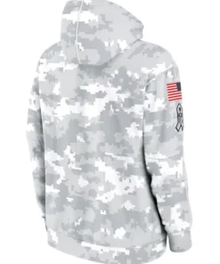 Indianapolis Colts Grey Camo 2024 Salute To Service Hoodie