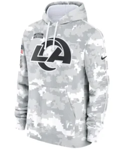 Los Angeles Rams Camo 2024 Salute To Service Hoodie