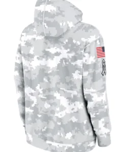 Los Angeles Rams Grey Camo 2024 Salute To Service Hoodie