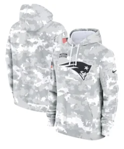 New England Patriots Camo Salute To Service Hoodie