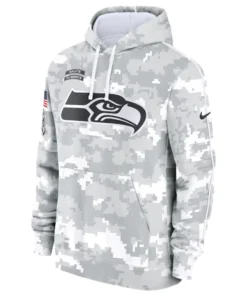 Seattle Seahawks Camo 2024 Salute To Service Hoodie