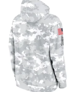 Seattle Seahawks Grey Camo 2024 Salute To Service Hoodie