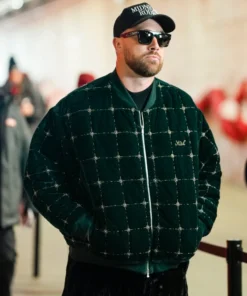 Travis Kelce Green Quilted Jacket