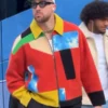 Travis Kelce Multicolor Patchwork Jacket