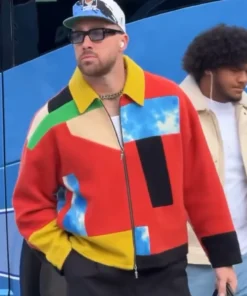 Travis Kelce Multicolor Patchwork Jacket