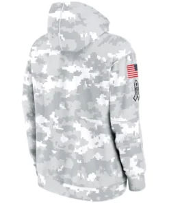 Washington Commanders Grey Camo 2024 Salute To Service Hoodie