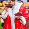 Travis Kelce Red Christmas Coat